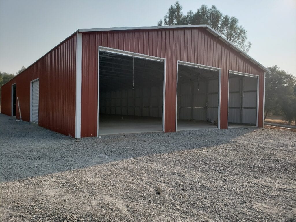 40x101x11 A-Frame, Vertical Roof Garage Serving Sacramento CA