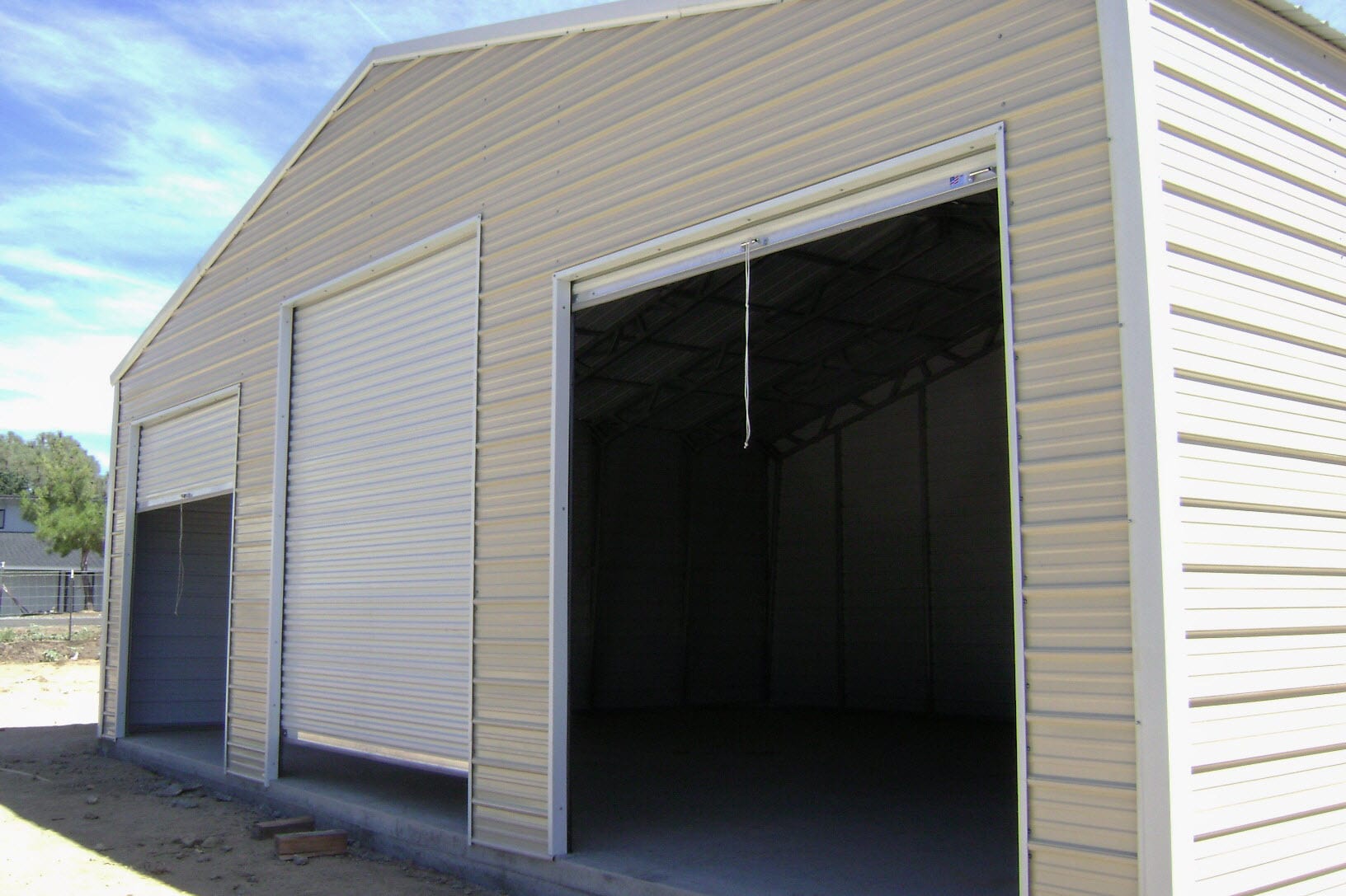 32x31x12 A-Frame, Vertical Roof Garage