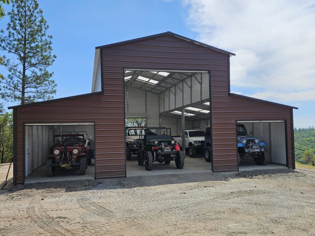 38X41X16 AND 8 A-FRAME, VERTICAL ROOF BARNSTYLE, SUTTER CREEK